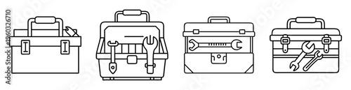 A collection of toolbox designs, suitable for crafts, repairs and maintenance
