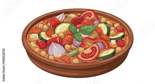 Hearty Vegetable Stew with Chickpeas