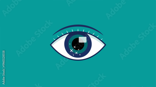 Closeup of a Blue Eye.