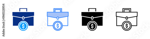 Business Multiple Style Icon Set Vector 