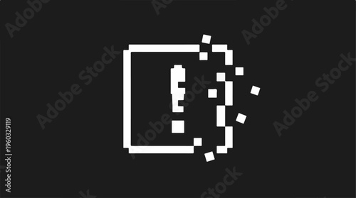 Glitch Error Pixelation Effect.