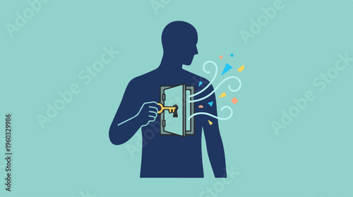 Man holding a spine model.