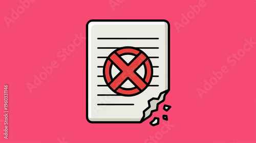 No Contract Refusal Denial Document.