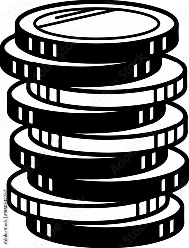 Stack of Poker Chips.