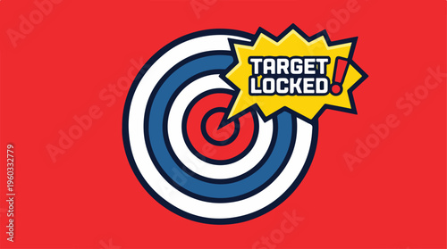 Target Locked Bullseye Icon.