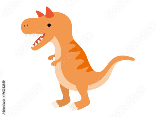 かわいいカルノタウルスのイラスト01