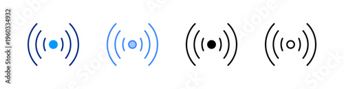 Live Streaming Multiple Style Icon Set Vector 