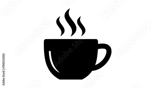 cup of coffee Coffee Cup Silhouette Icon Hot Beverage Symbol Vector