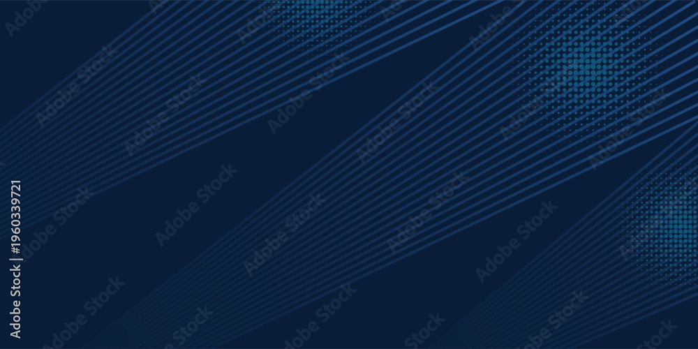 Obraz premium Modern Blue abstract horizontal banner background with glowing geometric lines