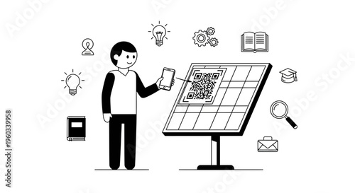 Modern Technology Integration Seamlessly Connects User With Information