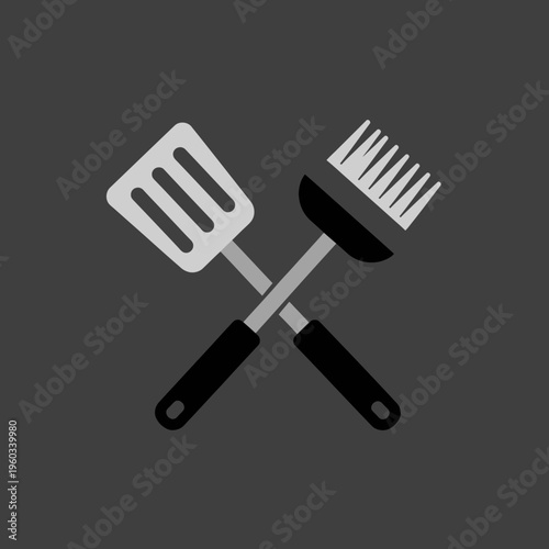 Grill Utensils Spatula Brush Tools.