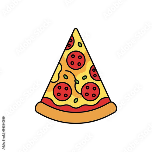 A delicious slice of pepperoni pizza.