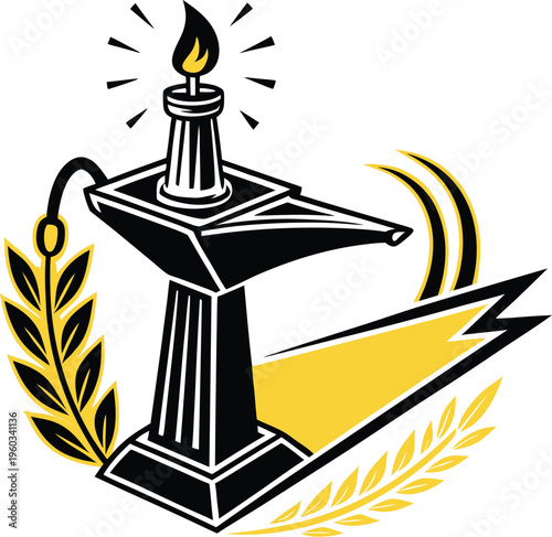 vector illustration of a candle
