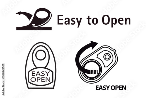 lid Easy Open Can Label Ring Pull Aluminum.