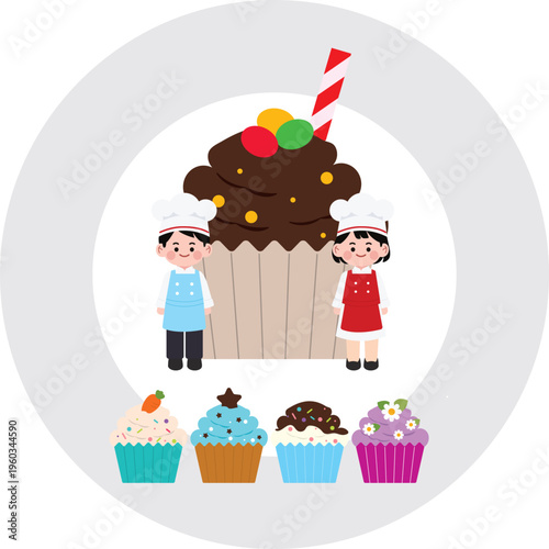 꼬마요리사와 컵케이크