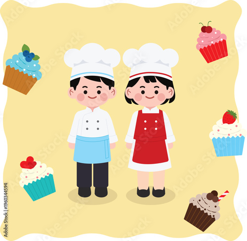 꼬마요리사와 컵케이크