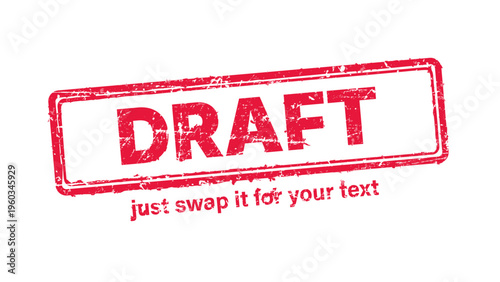 official stamp label red rubber stamp vector with distressed ink texture and clean frame, built for packaging, shipping labels, office paperwork, certification workflows, and commercial branding use.