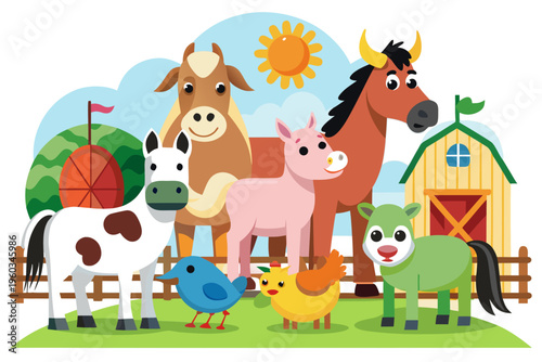farm animals set