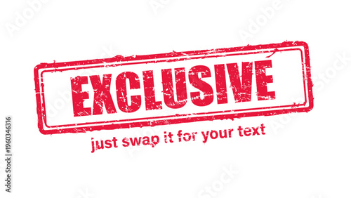 official stamp label red rubber stamp vector with distressed ink texture and clean frame, built for packaging, shipping labels, office paperwork, certification workflows, and commercial branding use.