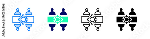 Workshop Multiple Style Icon Set Vector 