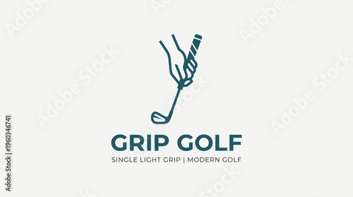 Light grip technique illustration for golf club handling