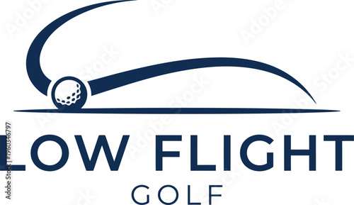 Low flight trajectory graphic for precision golf shots