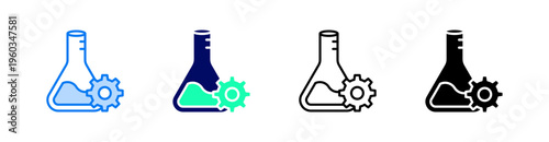 Catalyst Multiple Style Icon Set Vector 