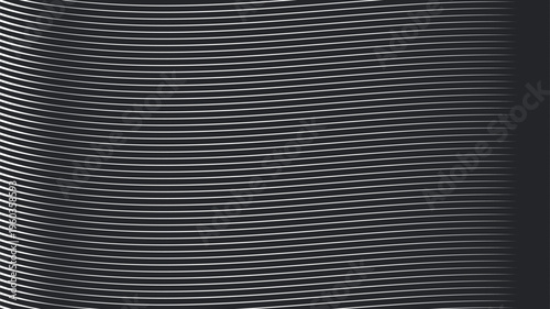Dense ribbed or striped, slightly wavy surface.