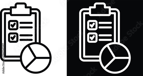 evaluating Two-tone version in black and white background