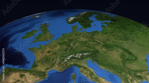 Animated Flight Path from London United Kingdom to New York USA
