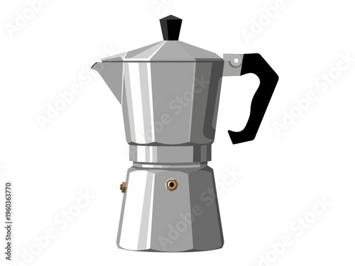 Classic Aluminum Moka Pot Coffee Maker for Brewing Rich Espresso at Home