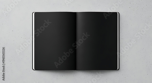 black book isolated on white background