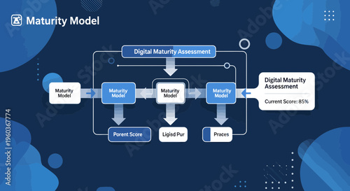 Digital Maturity Model Assessment Process Flowchart.