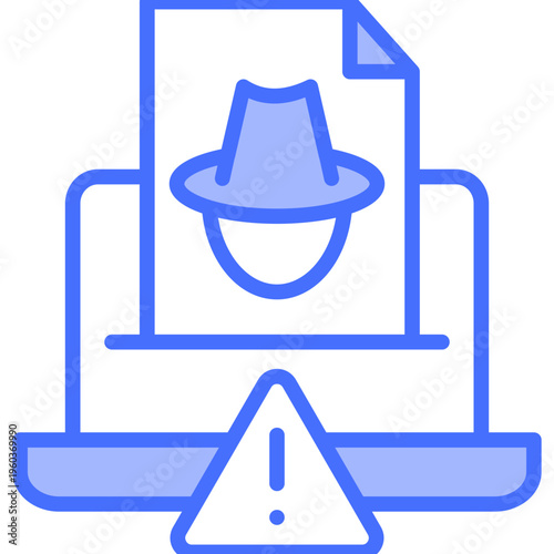 Illegal Activity blue icon