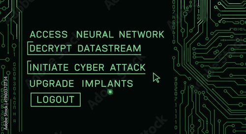 Cyber Attack Interface With Neural Network Access Options.