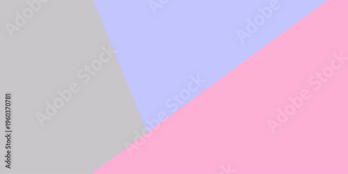 Bright, geometric gray-lilac-pink paper background with place for text. Abstract geometric festive background, flat lay