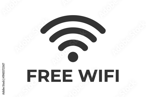Wifi symbol with black color
