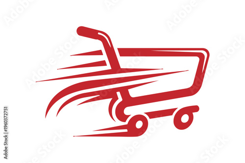 Shopping cart quickly moves