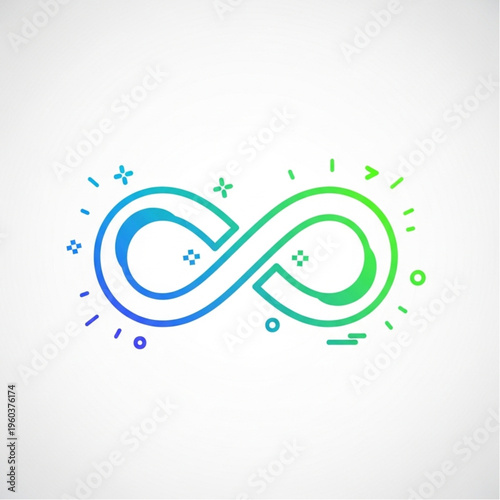 Infinity Symbol: An abstract illustration showcasing the infinity symbol.