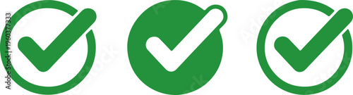 Bold Green Checkmarks with Checkbox Icons