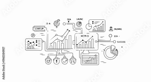 A collection of business and finance icons.