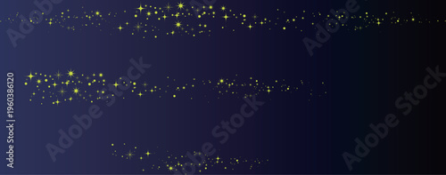 星屑とキラキラのラインのイラスト素材