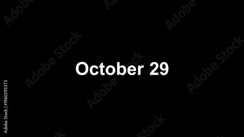 text animation type date of 