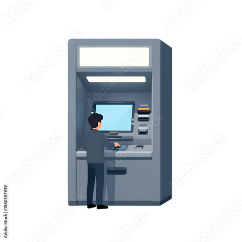 ATM machine illustration