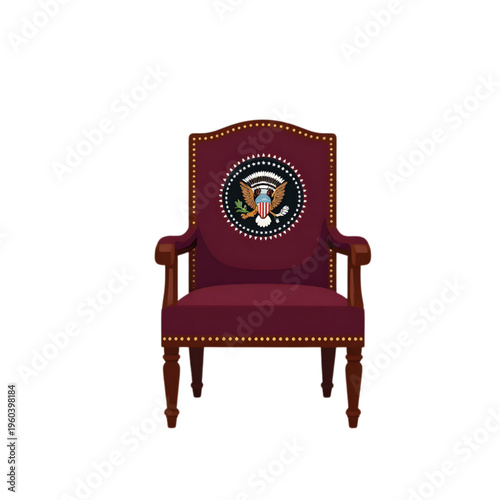 antique chair isolated on white