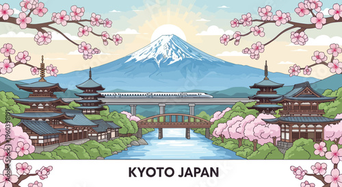 Kyoto Japan: Iconic Mt. Fuji, Cherry Blossoms, Temples, and Bullet Train