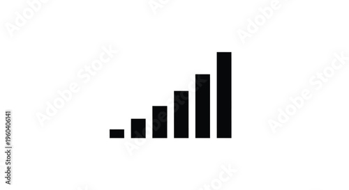 Signal Strength Icon: The graphic illustration of a signal strength indicator represents connectivity, conveying the notion of reaching the highest point in any direction.