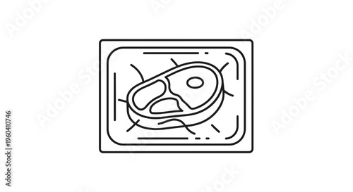 Raw Steak in Vacuum Sealed Packaging - Icon