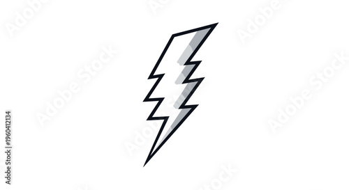 Electric Spark Energy Bolt Illustration