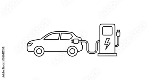 Electric Vehicle Charging Station - Sustainable Transportation Concept